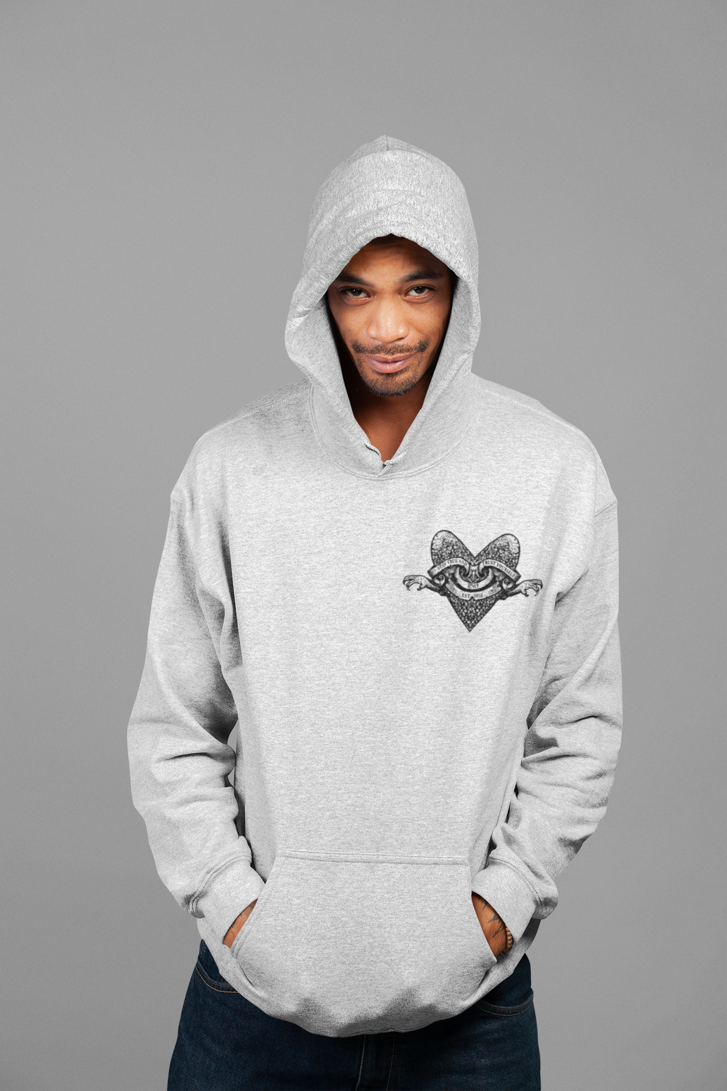 HOODIE ZOMBIEFIGHT GREY UNI