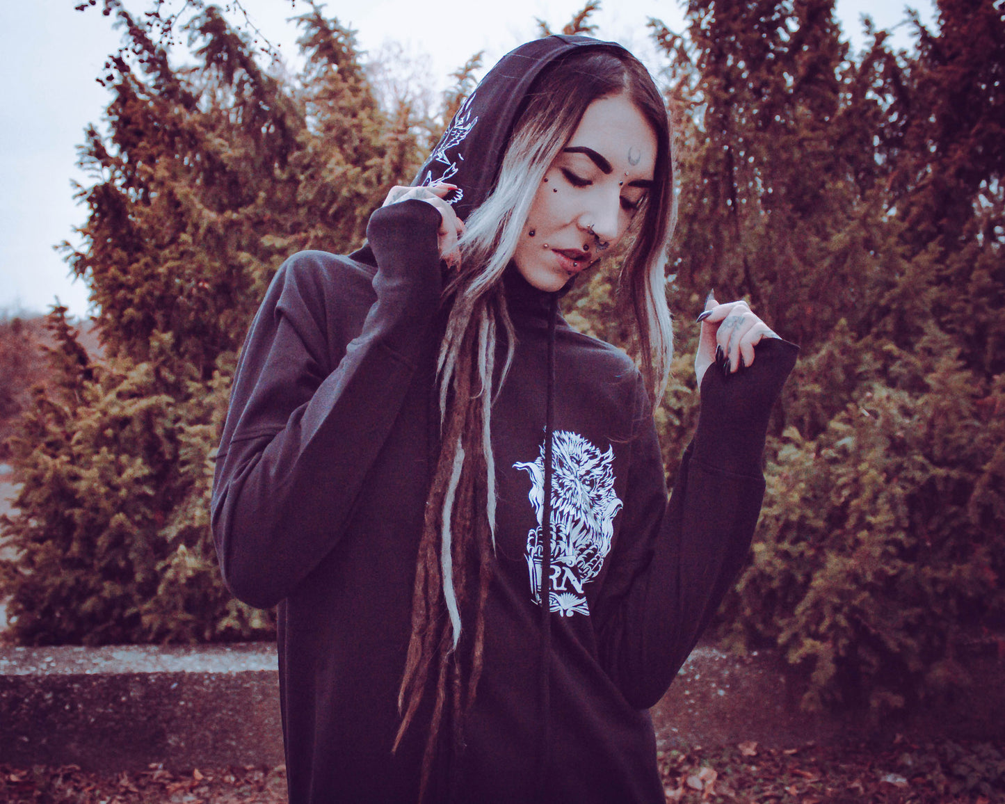 RNO HOODIEDRESS GOWLT LADY BLACK