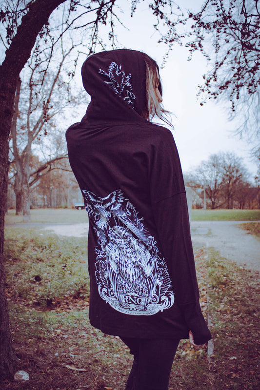 RNO HOODIEDRESS GOWLT LADY BLACK