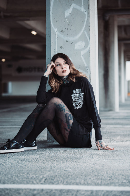 RNO HOODIEDRESS GOWLT LADY BLACK