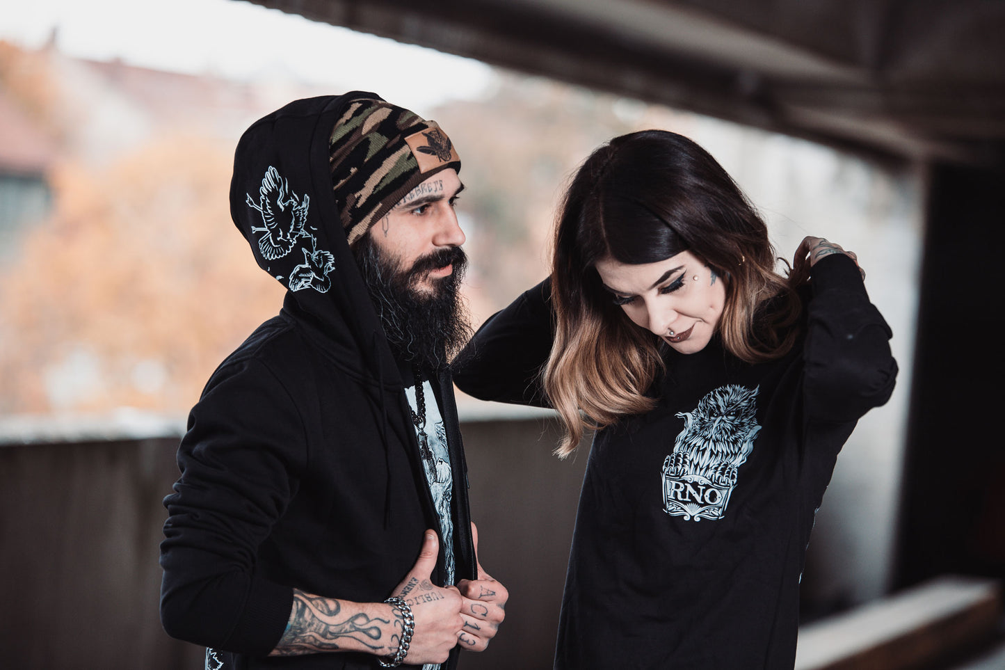 RNO HOODIEDRESS GOWLT LADY BLACK