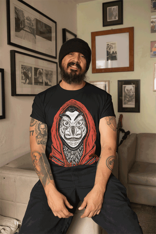 T-SHIRT HOUSE OF OWLS MEN BLACK