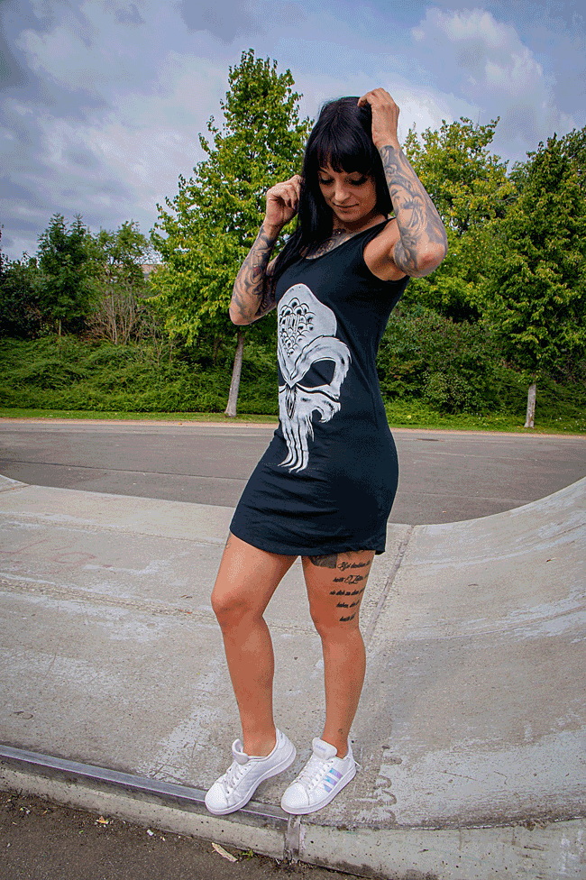 KLEID OWLISHER TRÄGER LADY BLACK