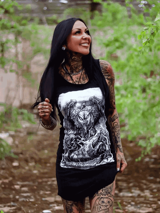 KLEID WOLFOWL TRÄGER LADY BLACK