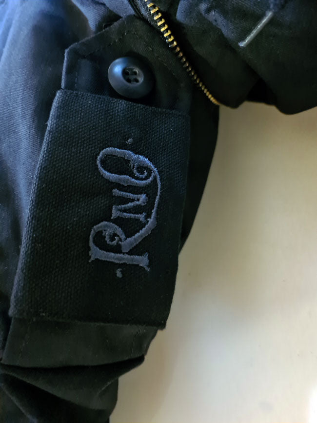 M65 JACKET MOTH EMB BLACK