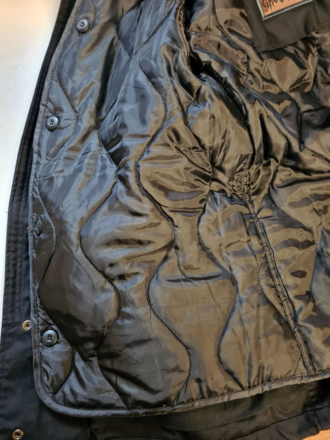 M65 JACKET MOTH EMB BLACK