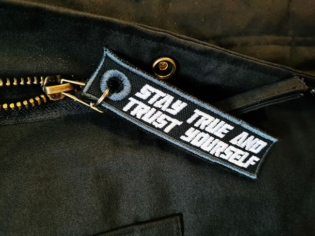 M65 JACKET MOTH EMB BLACK