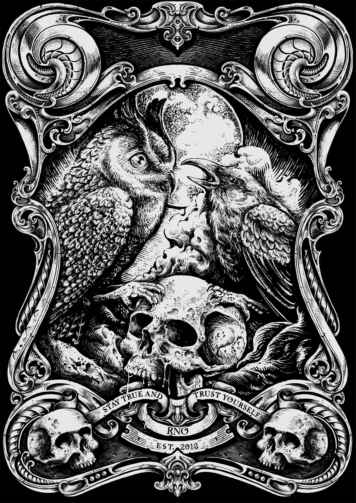 T-SHIRT POCKET CROWL UNI BLACK