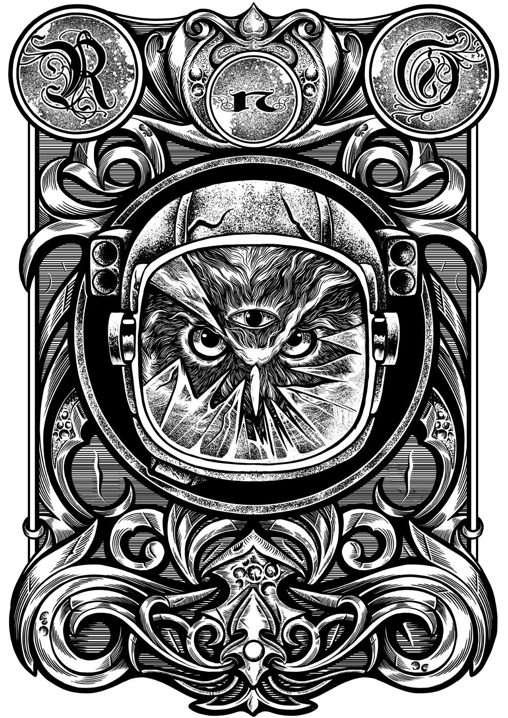 T-SHIRT ASTROOWL MEN WHITE