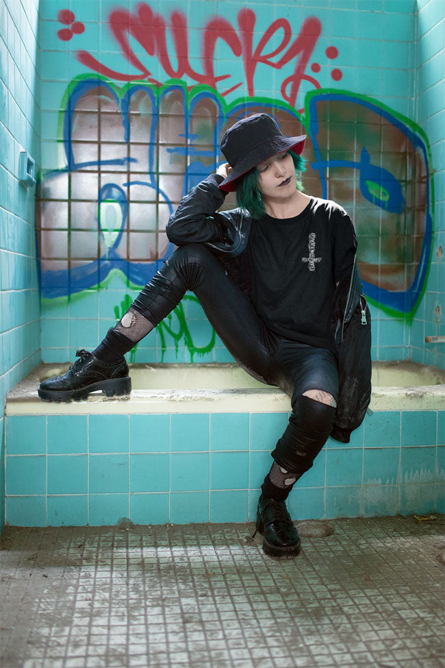 T-SHIRT POCKET S-OWL UNI BLACK