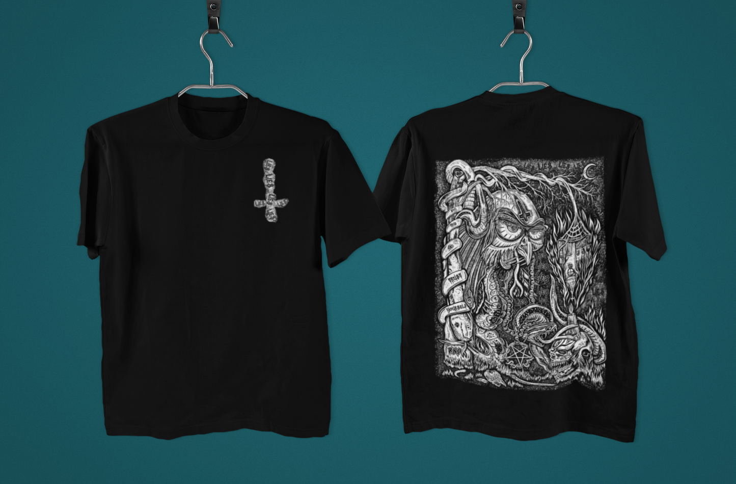 T-SHIRT POCKET S-OWL UNI BLACK