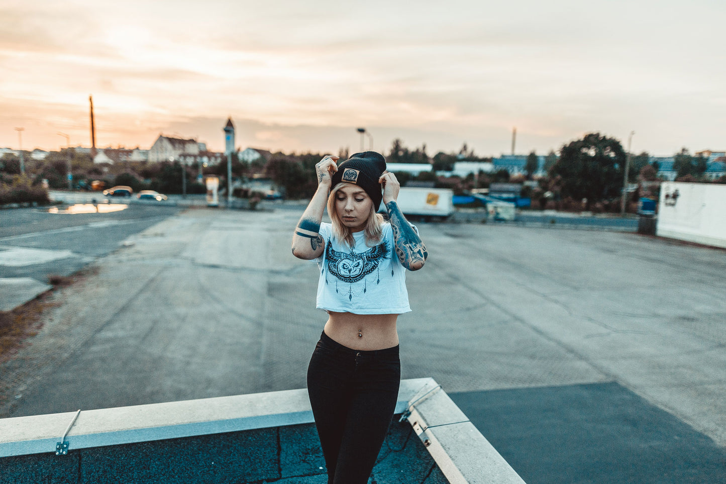 CROPSHIRT UNDEROWL LADY WHITE