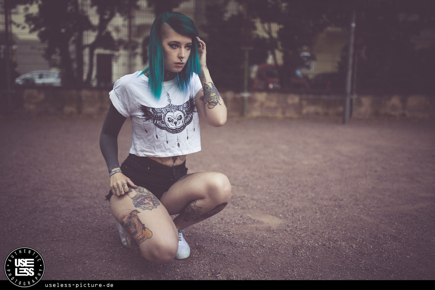 CROPSHIRT UNDEROWL LADY WHITE