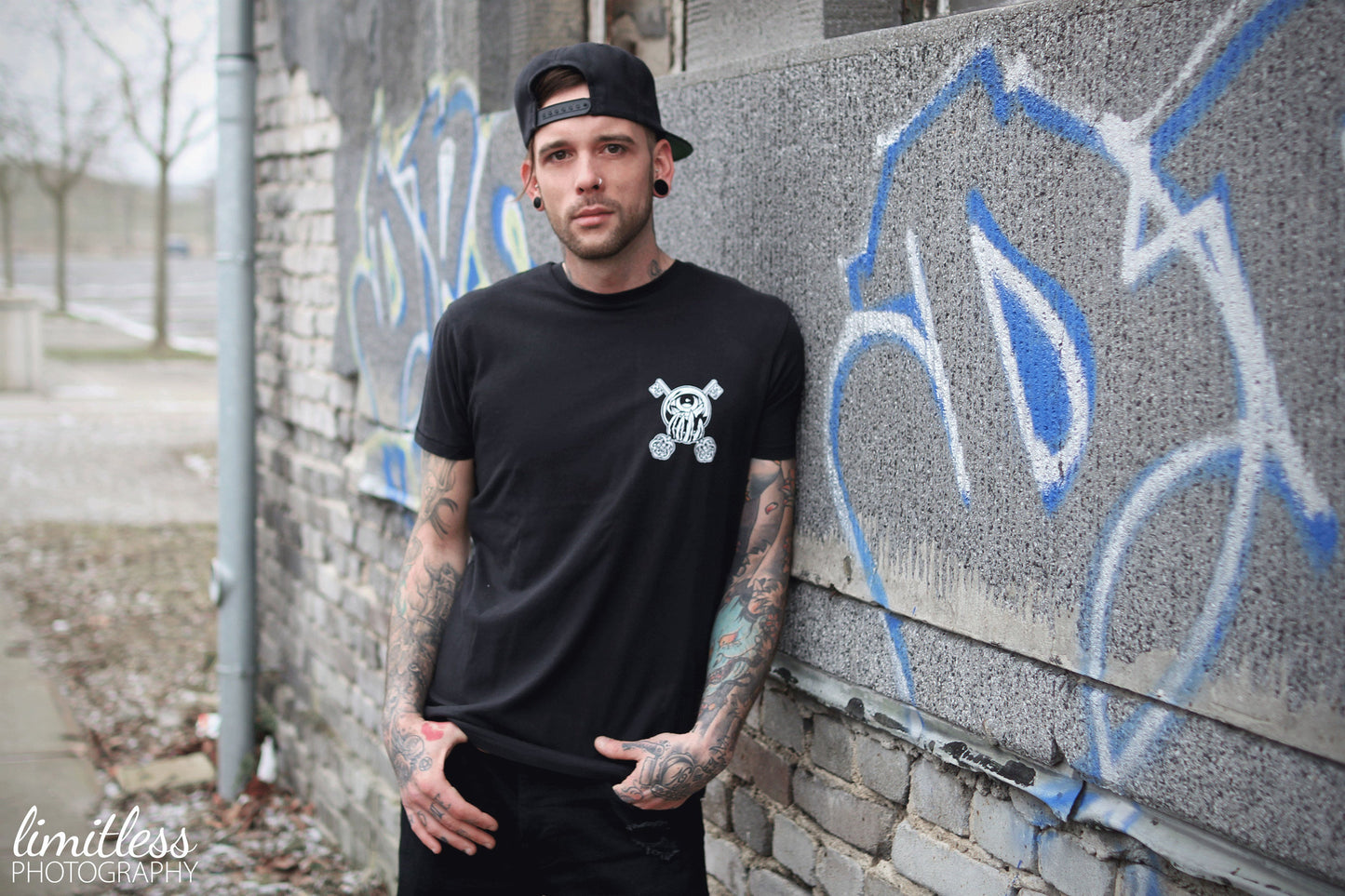 T-SHIRT POCKET OWLS OF LIBERTY UNI BLACK