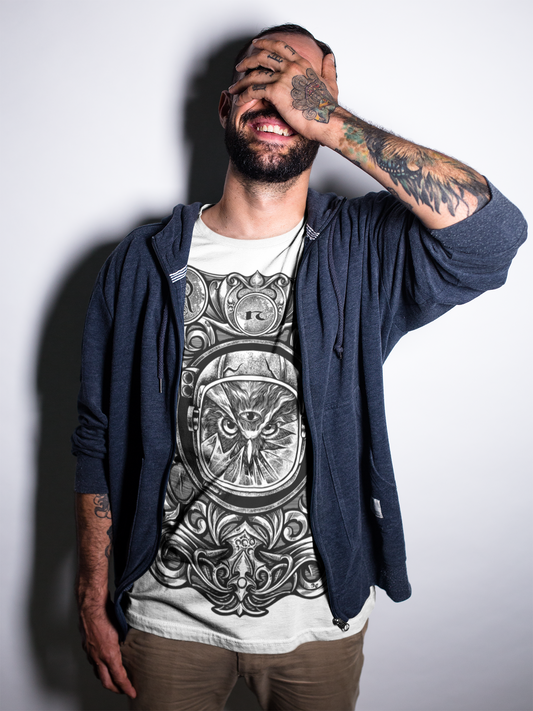 T-SHIRT ASTROOWL MEN WHITE