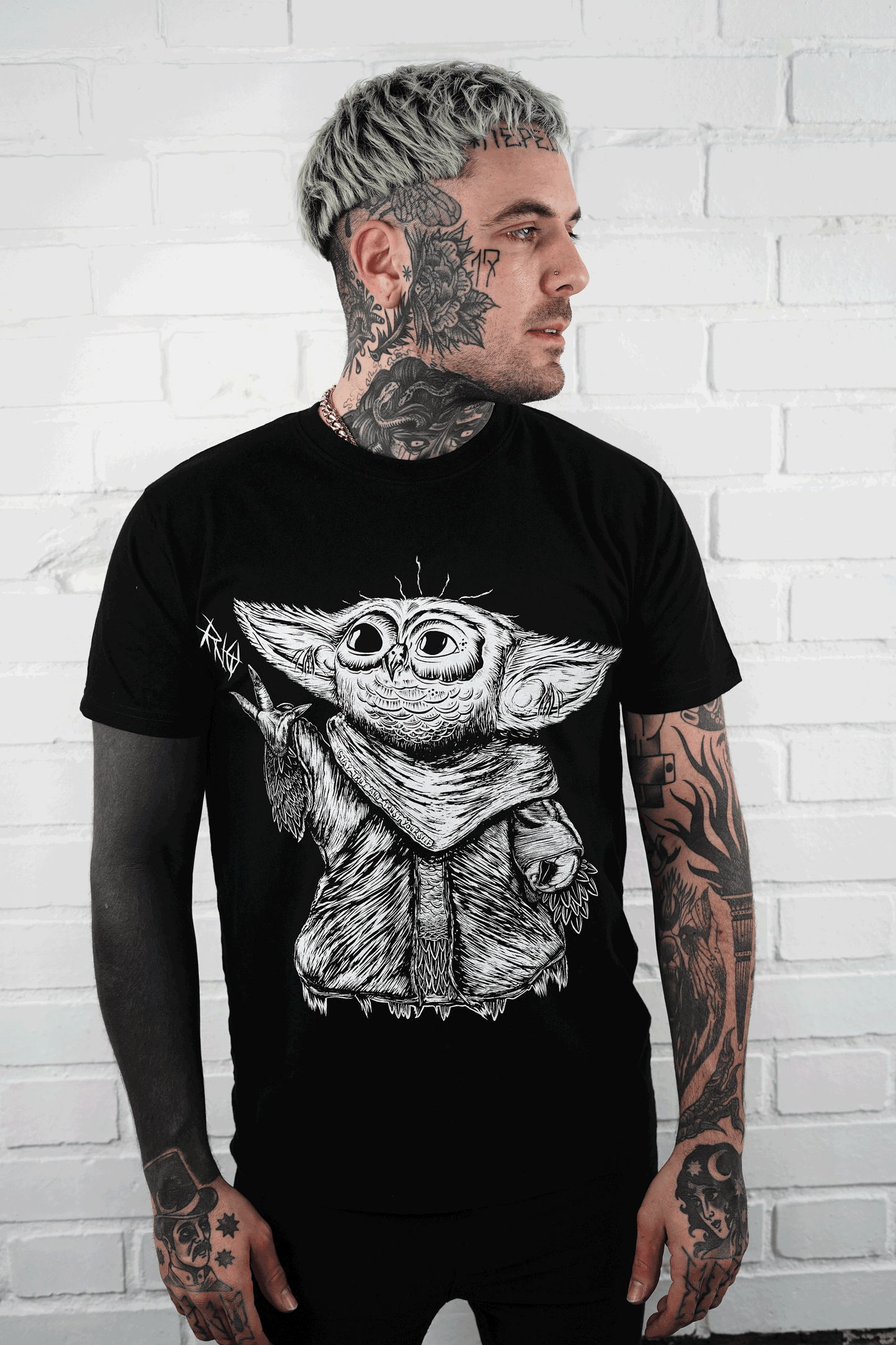 T-SHIRT BABYYOWLDA MEN BLACK