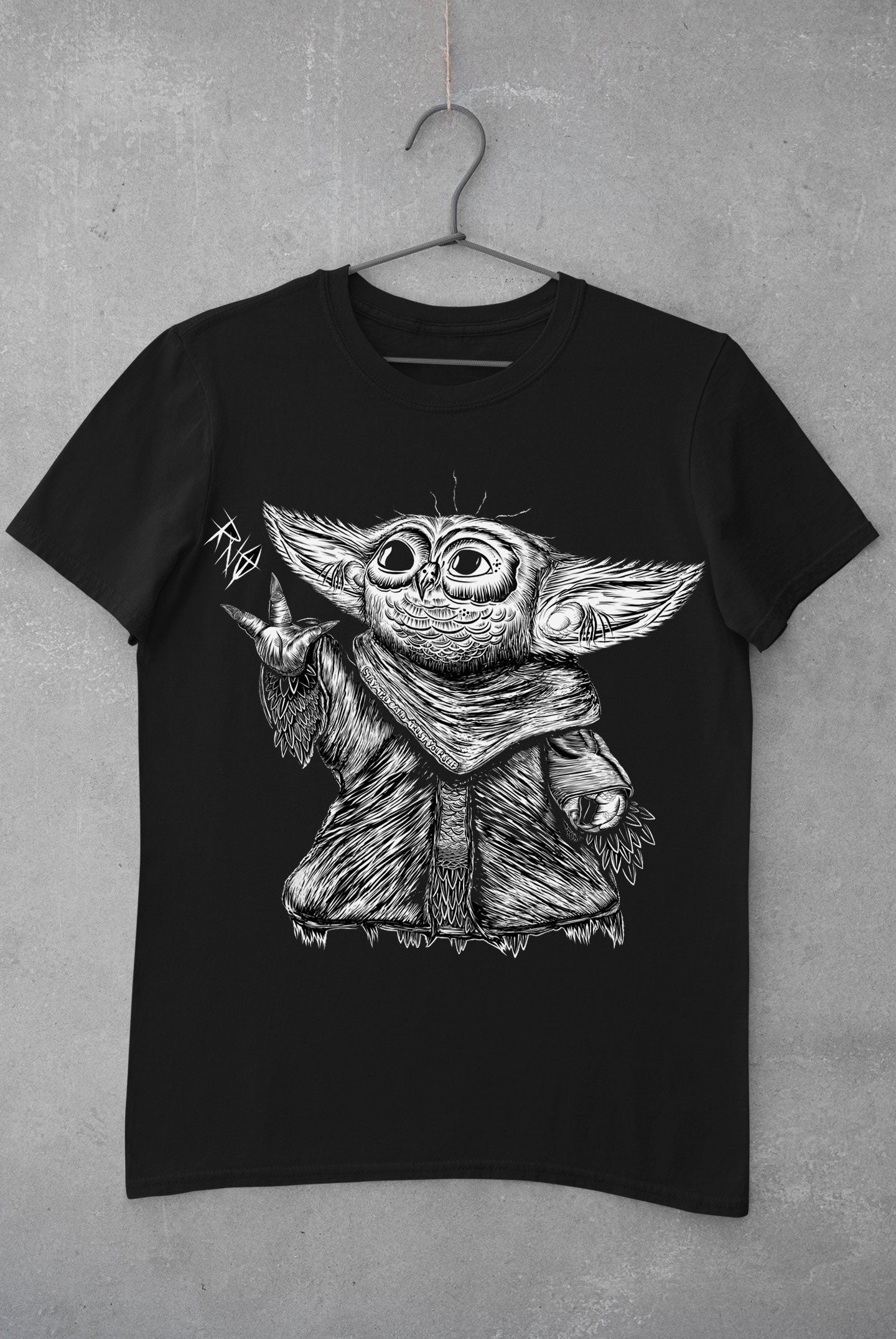 T-SHIRT BABYYOWLDA MEN BLACK