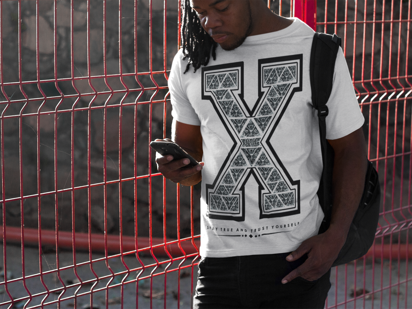 T-SHIRT BIG X MEN WHITE