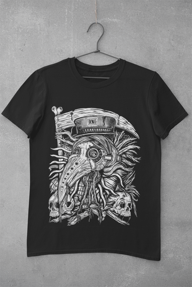 T-SHIRT COWLVID20 MEN BLACK