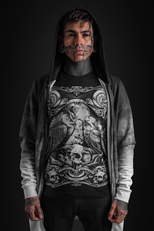 T-SHIRT CROWL MEN BLACK