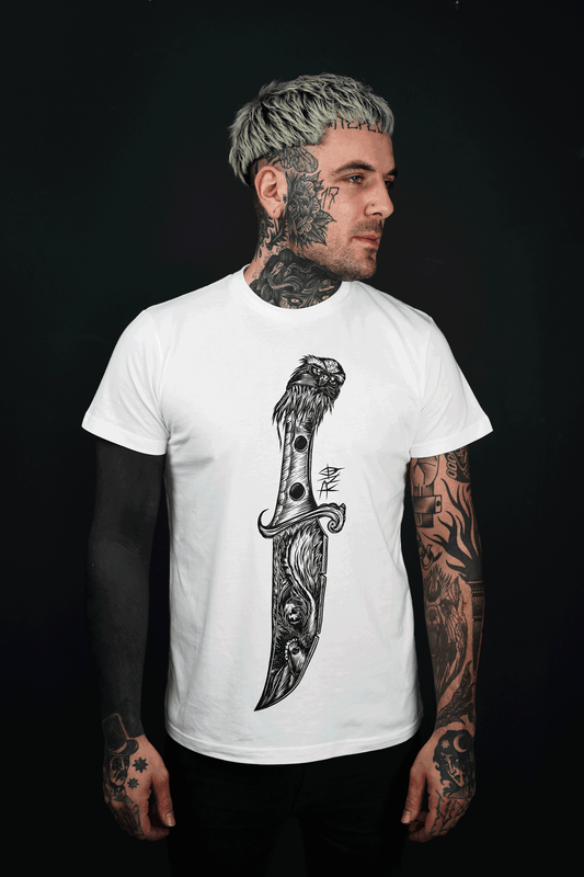 T-SHIRT DAGGEROWL MEN WHITE