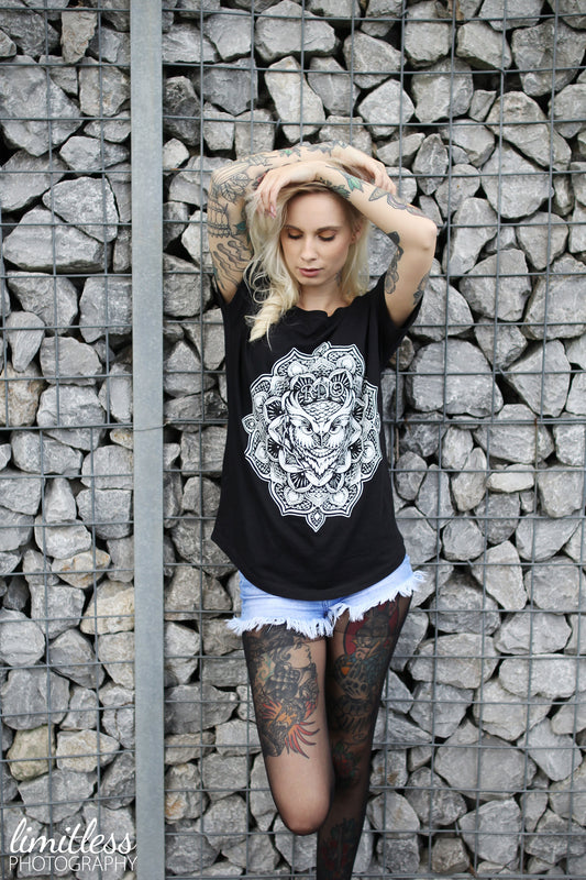 T-SHIRT G-OWL LADIES BLACK