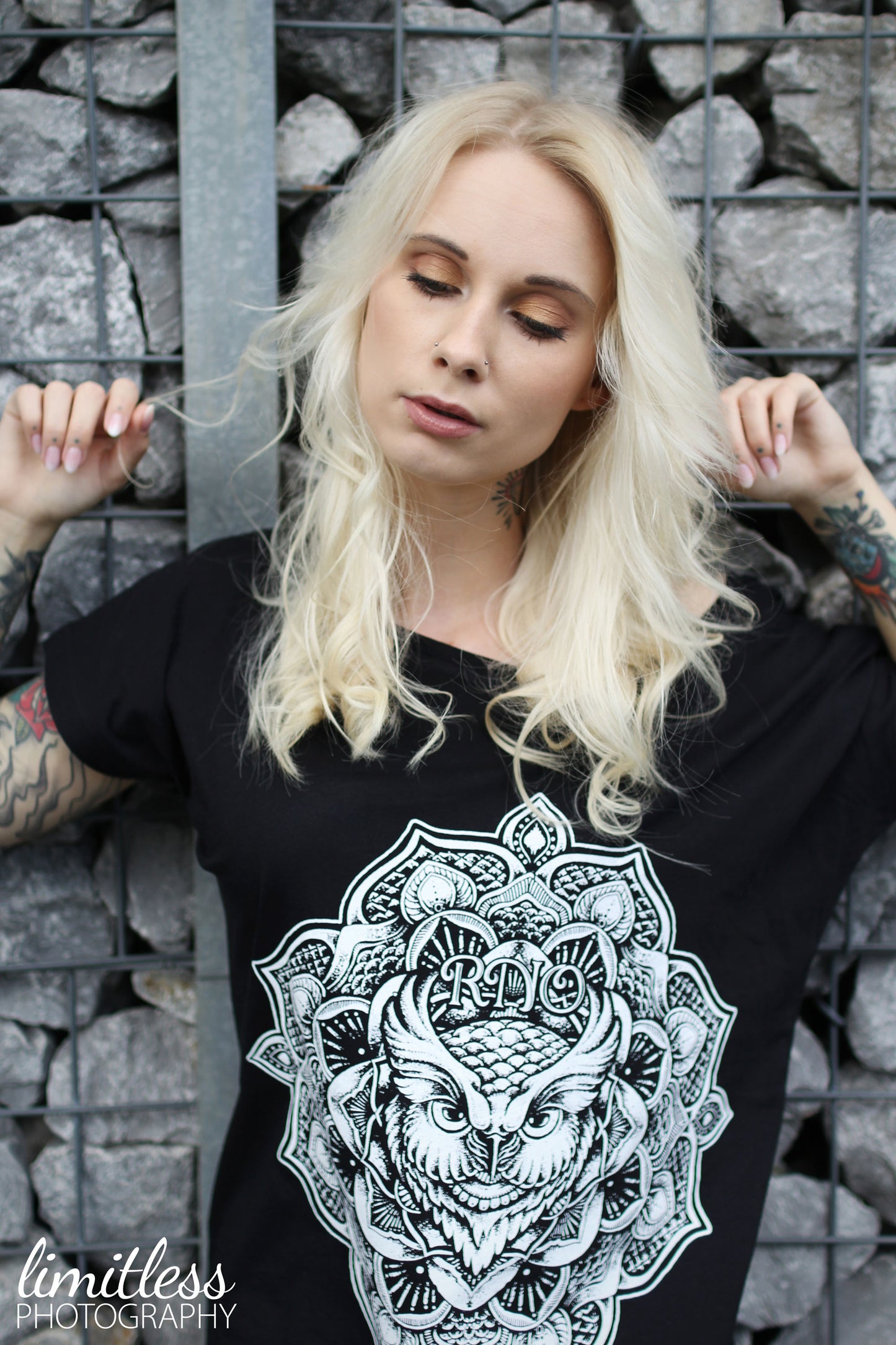 T-SHIRT G-OWL LADIES BLACK