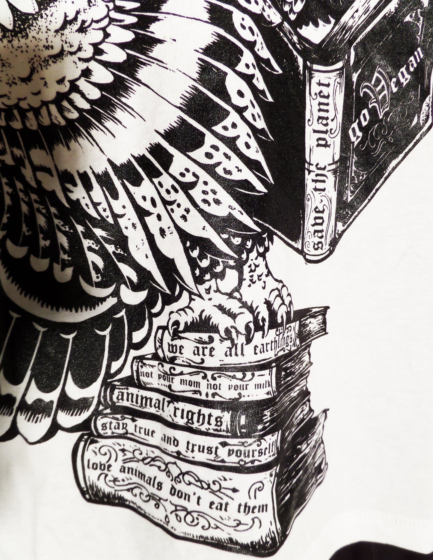 TANKSHIRT GOWL VEGAN LADY WHITE