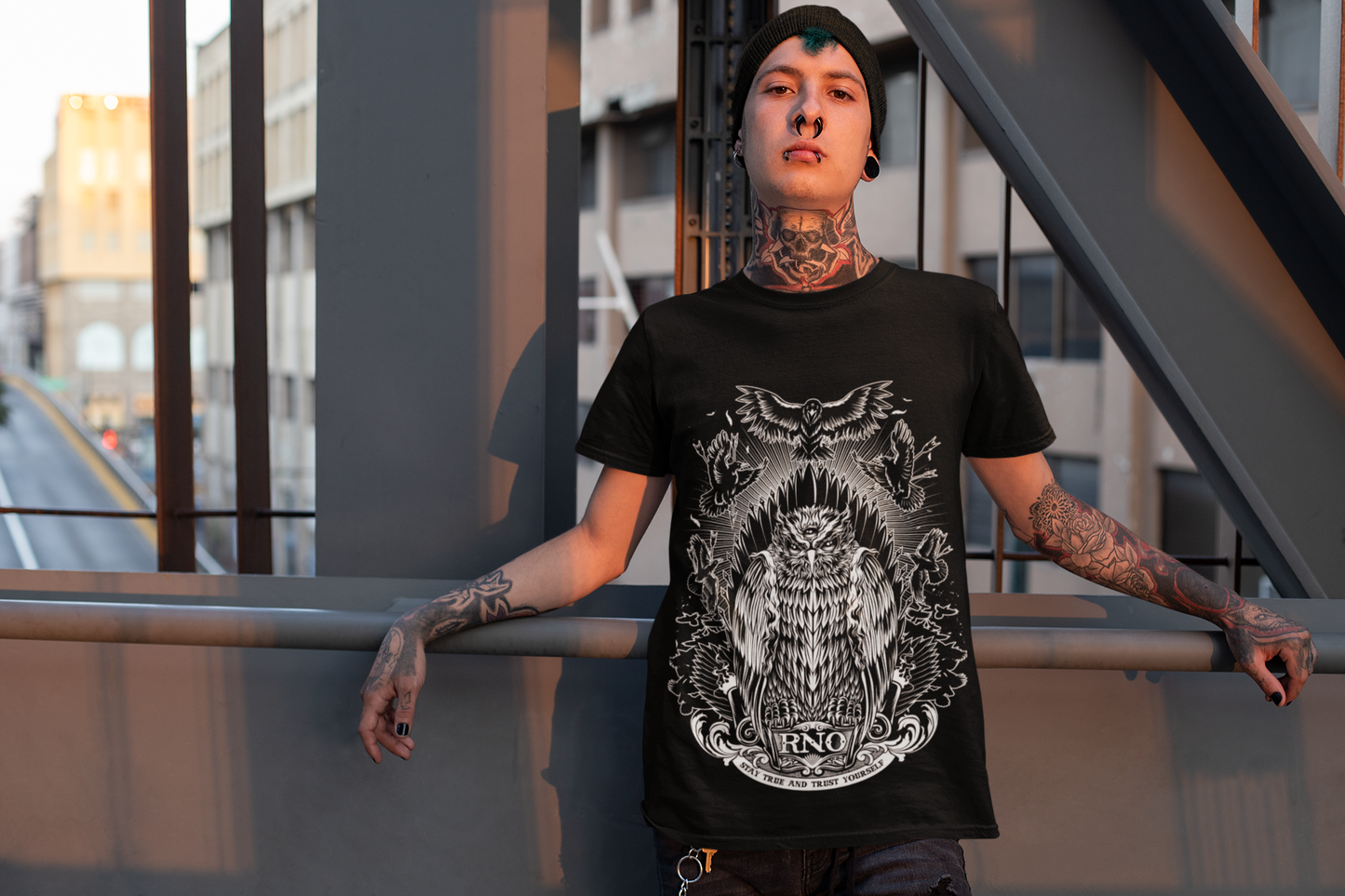 T-SHIRT GOWLT MEN BLACK