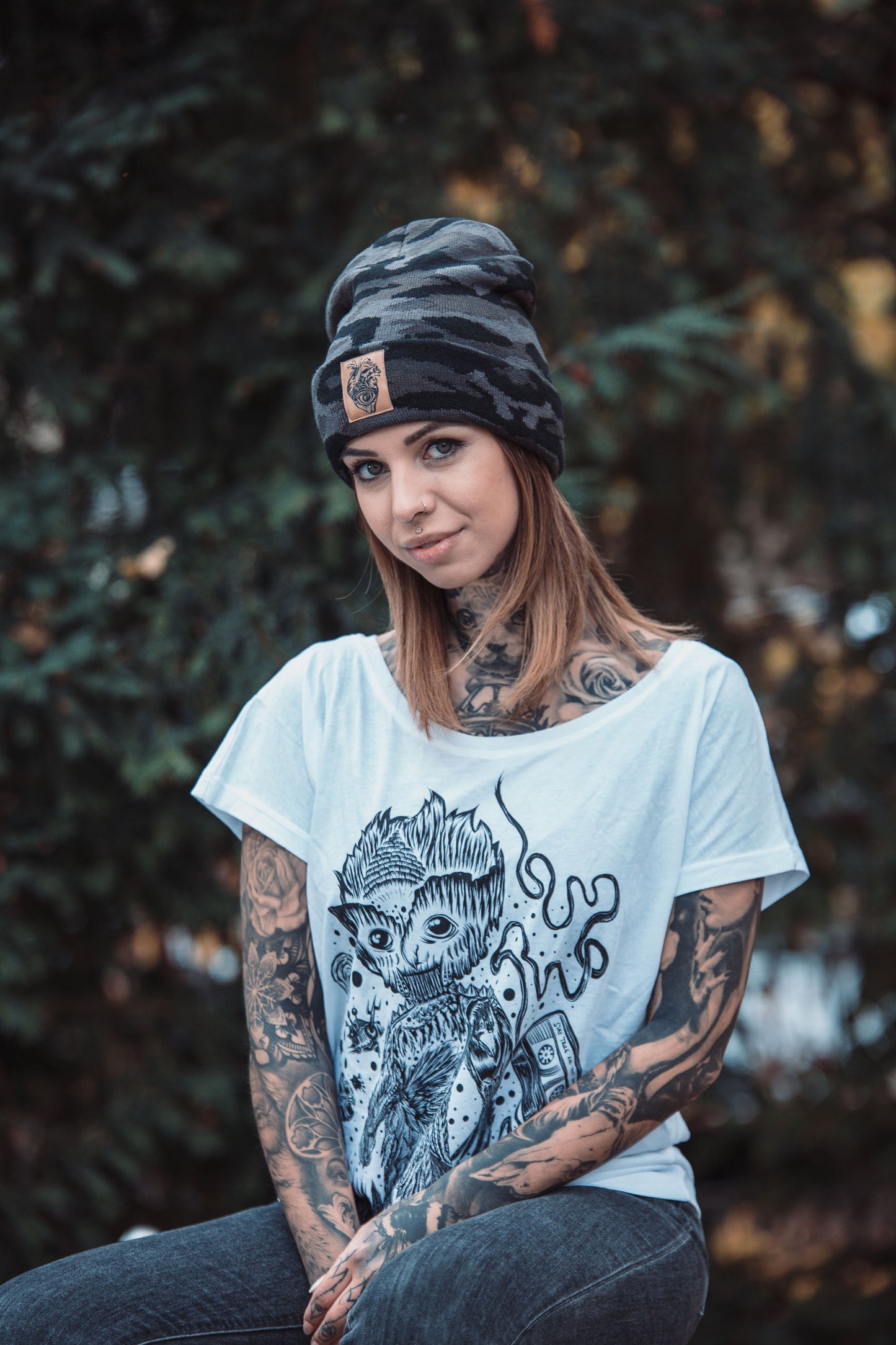 T-SHIRT GROOWLT LADIES WHITE