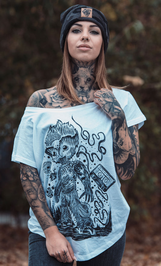 T-SHIRT GROOWLT LADIES WHITE