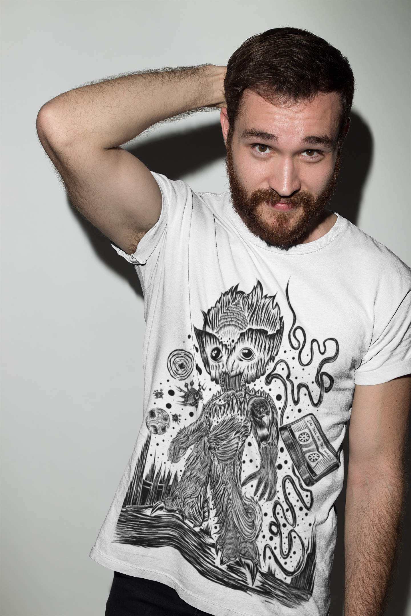 T-SHIRT MEN GROOWLT WHITE