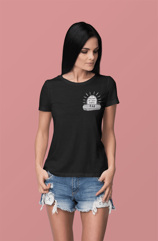 T-SHIRT COWLFFIN LADIES BLACK