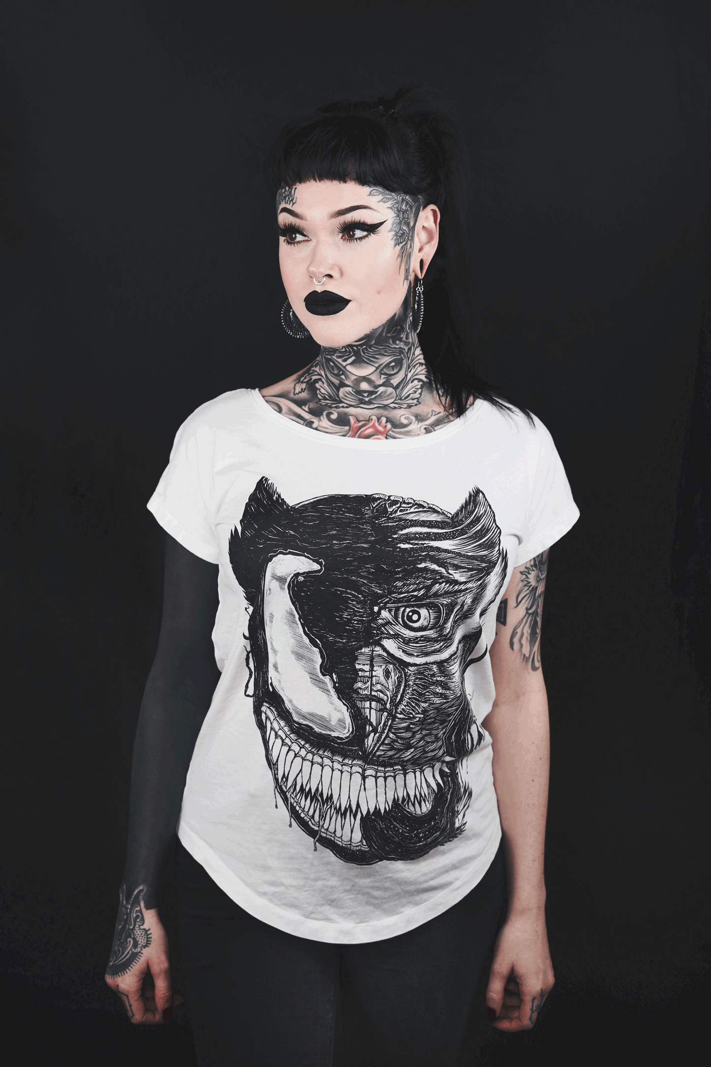 T-SHIRT VENOWL LADIES WHITE