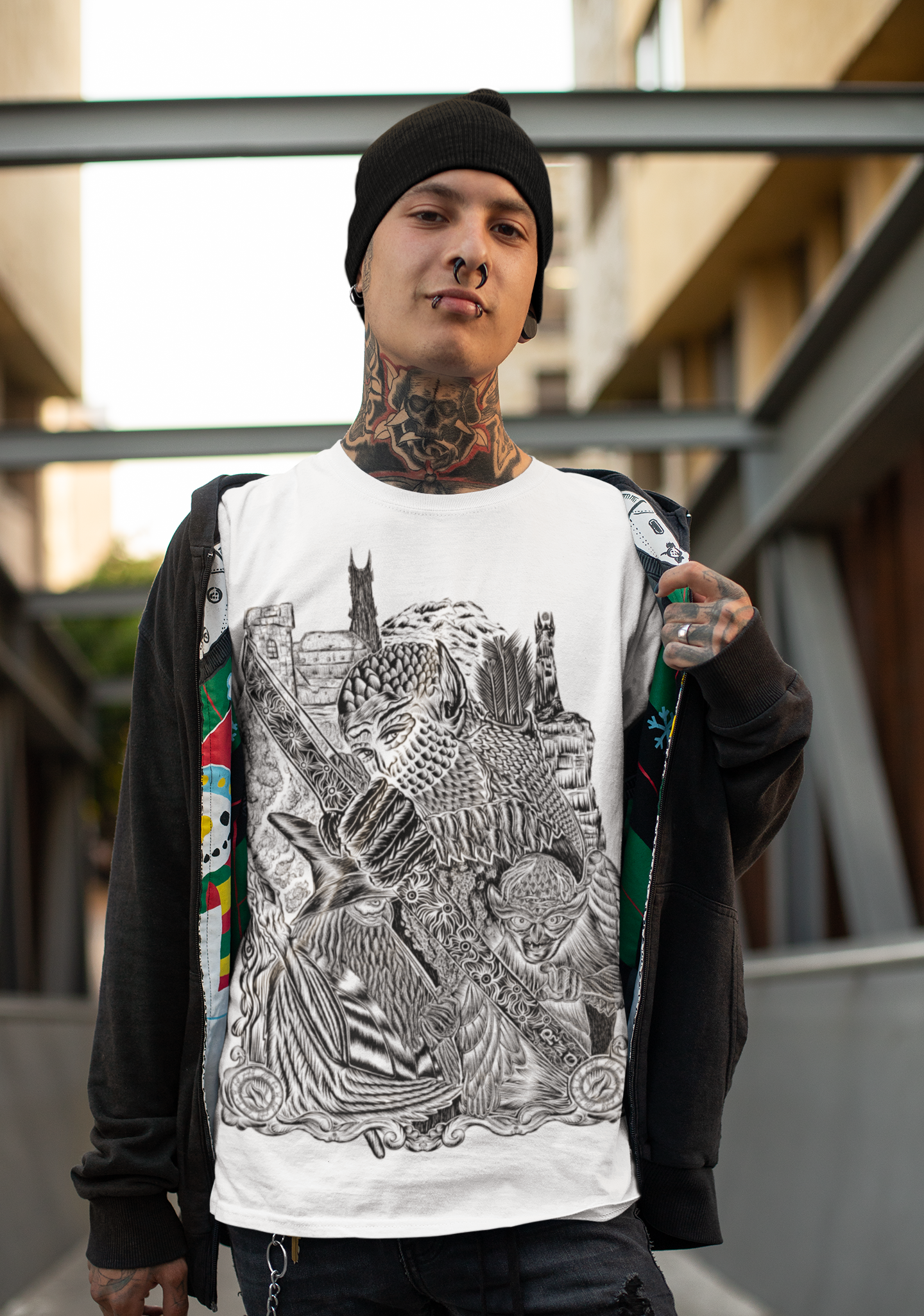 T-SHIRT MEN LEGOWLAS WHITE