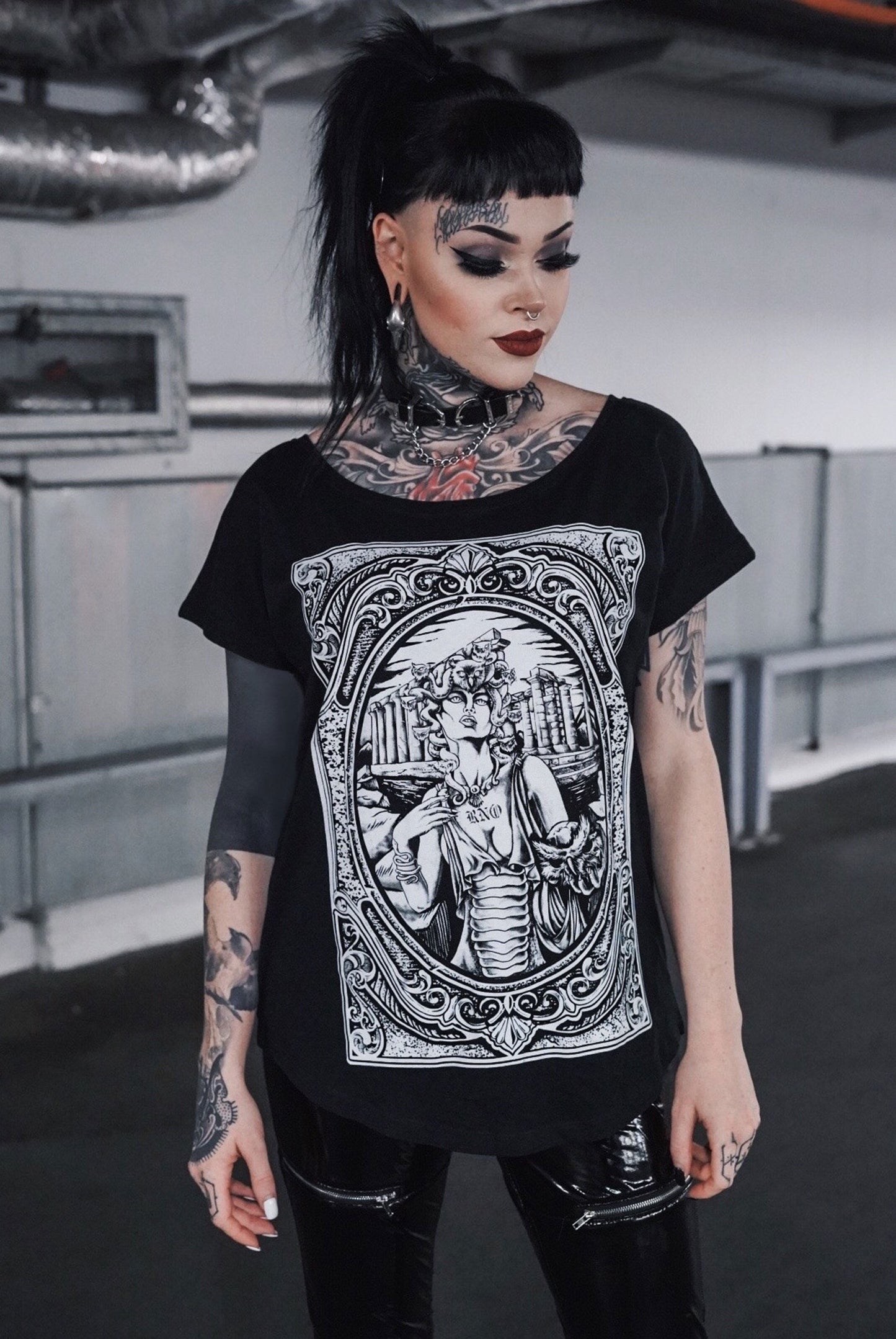 T-SHIRT MEDOWLSA LADIES BLACK