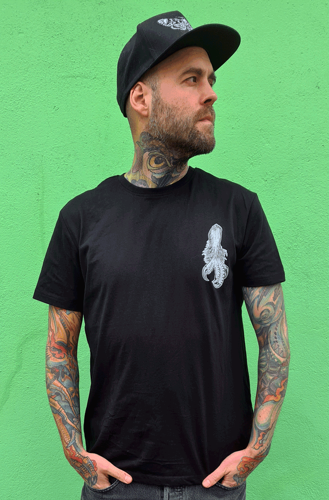 T-SHIRT POCKET BIG OWL UNI BLACK