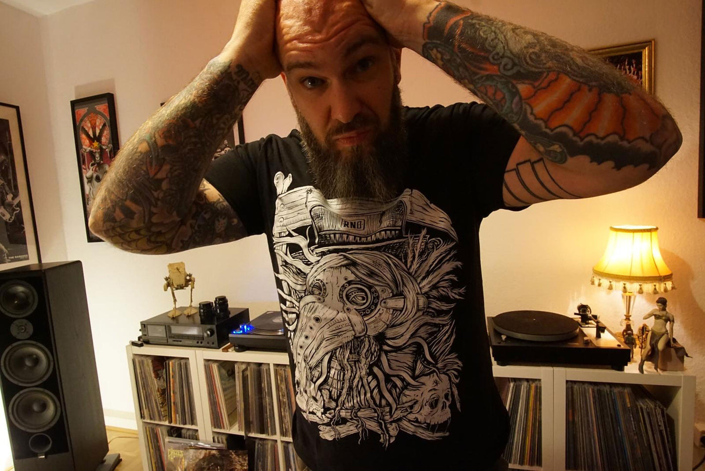 T-SHIRT COWLVID20 MEN BLACK