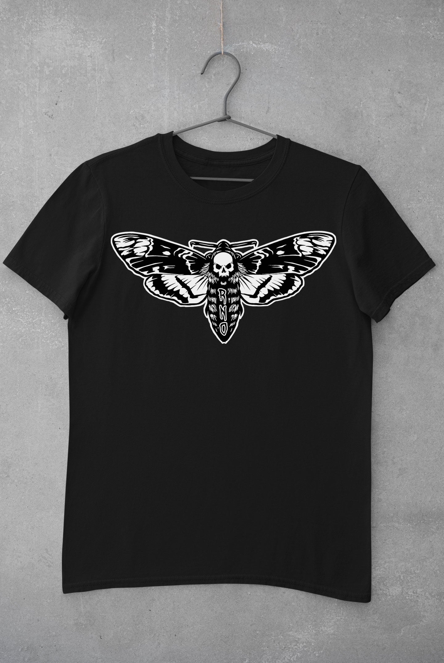 T-SHIRT MOTH MEN BLACK