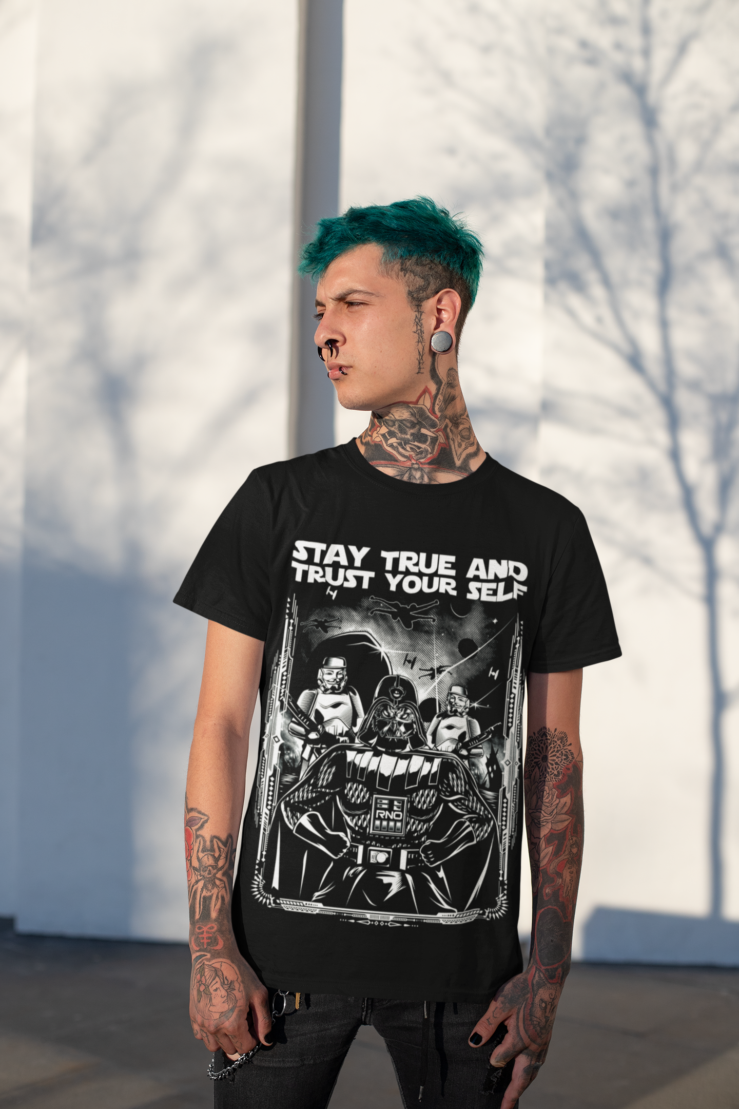 T-SHIRT OWLVADER MEN BLACK