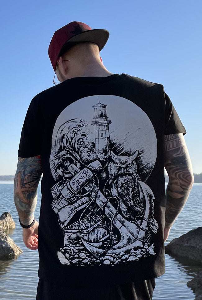 T-SHIRT POCKET ANCHOR UNI BLACK