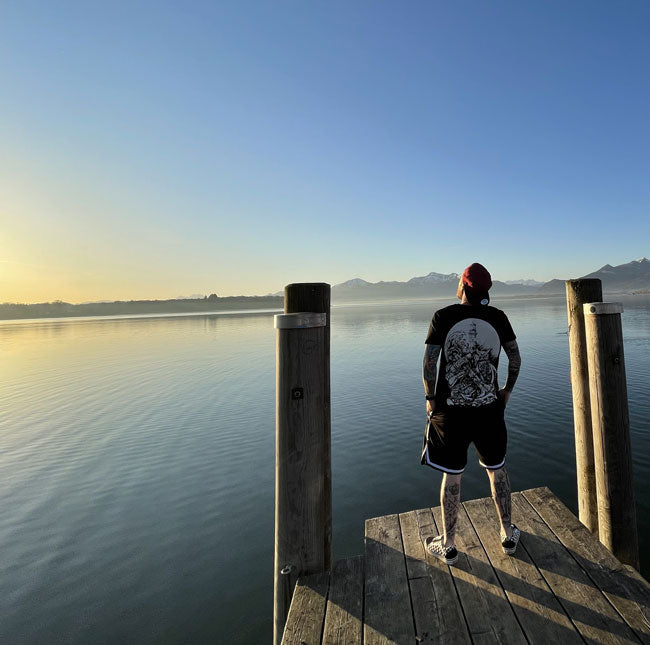 T-SHIRT POCKET ANCHOR UNI BLACK