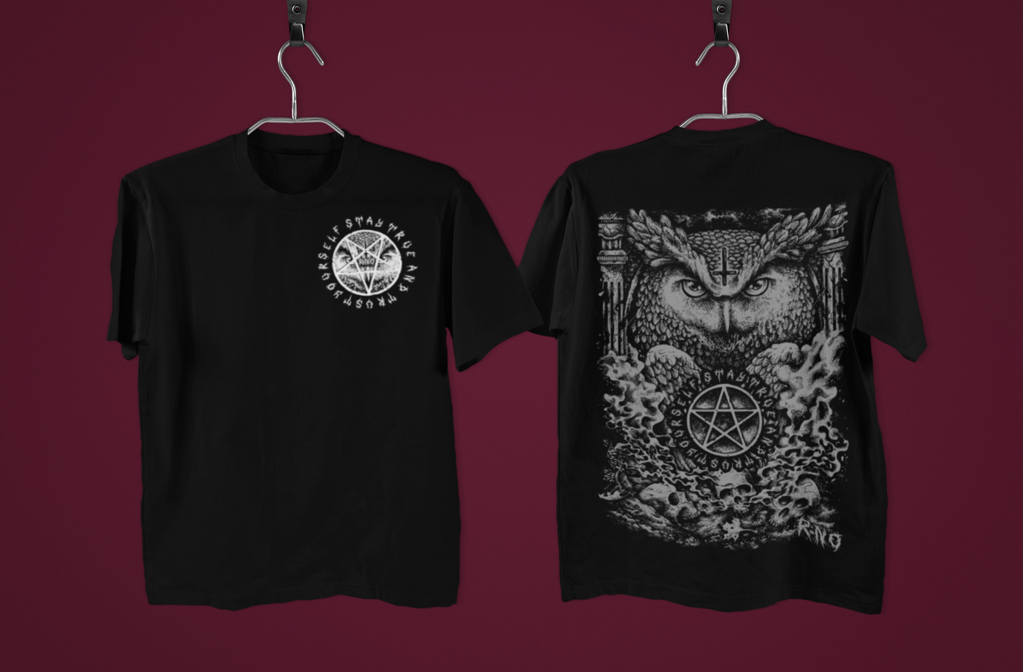 T-SHIRT POCKET D-OWL UNI BLACK