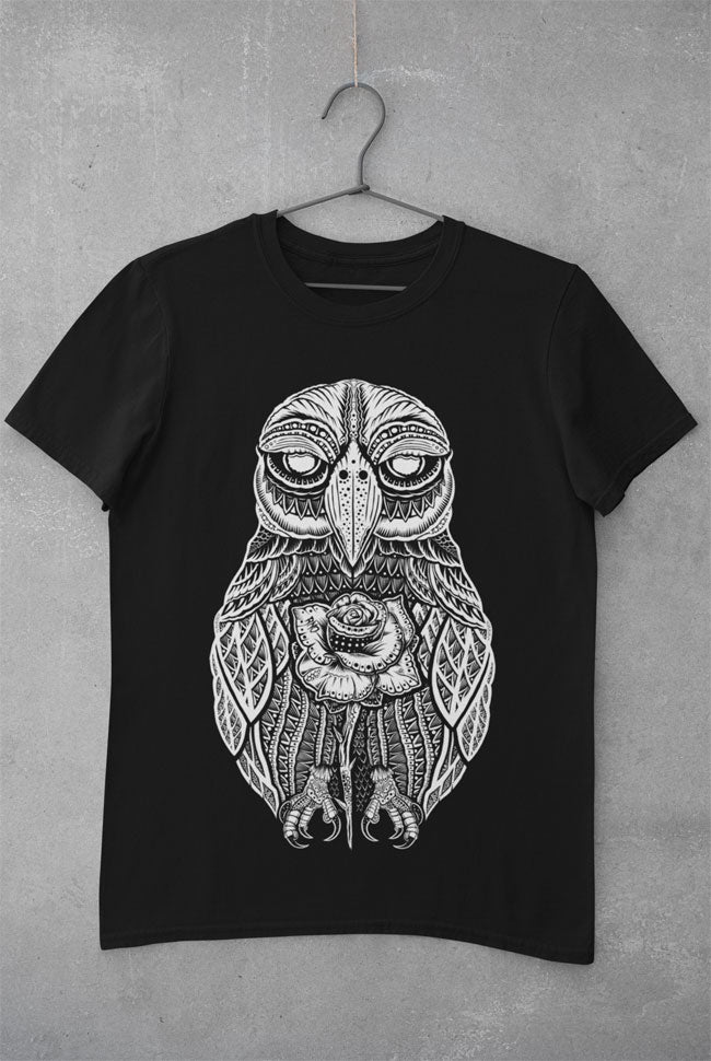 T-SHIRT ROSEOWL MEN BLACK