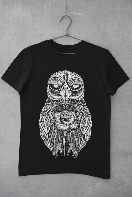 T-SHIRT ROSEOWL MEN BLACK