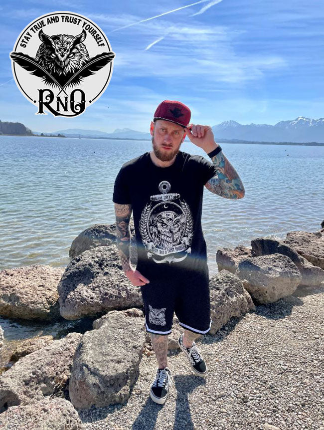 T-SHIRT SAILOROWL MEN BLACK