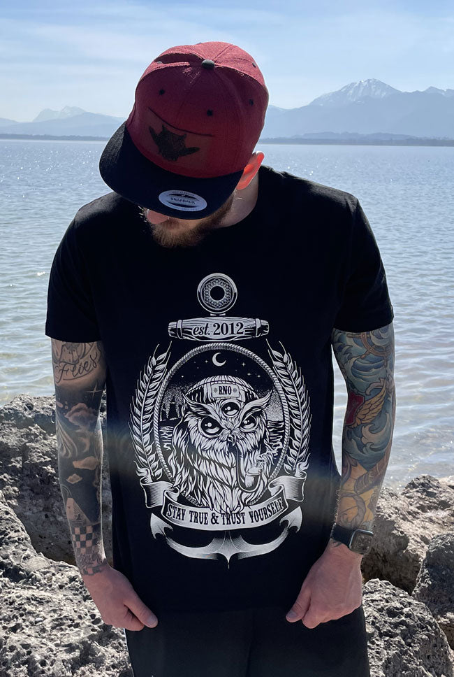 T-SHIRT SAILOROWL MEN BLACK