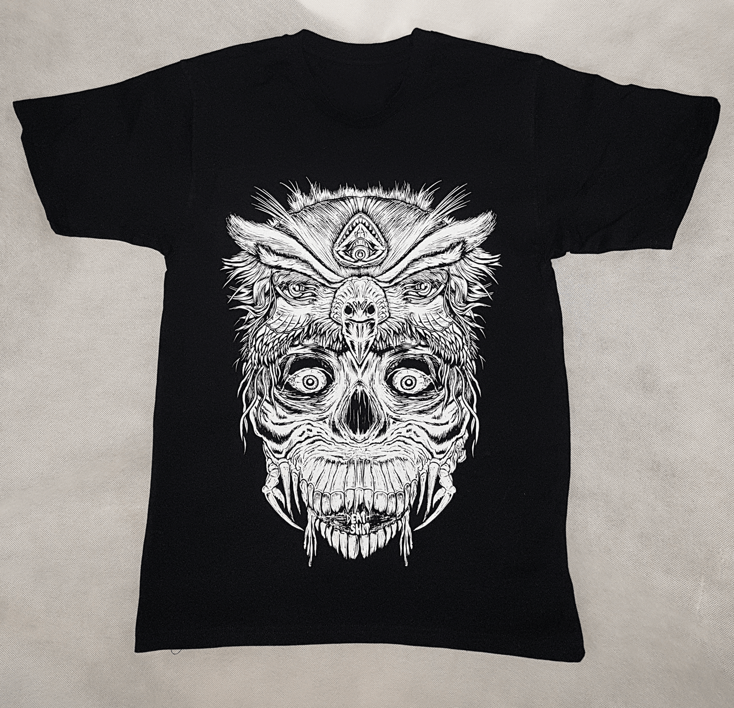 T-SHIRT SKOWLHEAD MEN BLACK