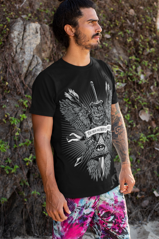T-SHIRT SWORDOWL MEN BLACK