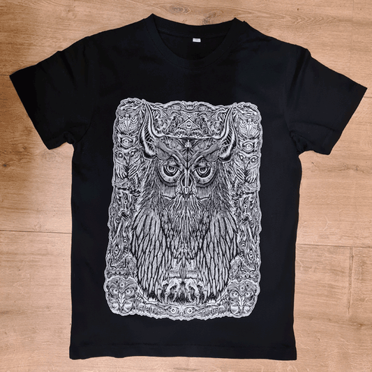 T-SHIRT THEDARKESTOWL MEN BLACK